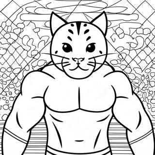 Meowscles Wwe Coloring Page 25876-23772