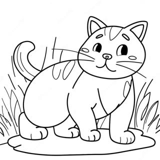 Meowscles In Action Coloring Page 25877-23776