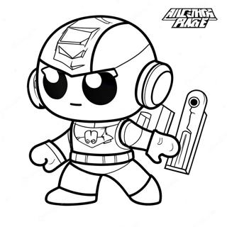 Miniforce Coloring Pages