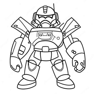 Miniforce Coloring Page 25886-23780