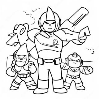 Miniforce Heroes In Action Coloring Page 25887-23781