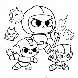 Miniforce Heroes In Action Coloring Page 25887-23782