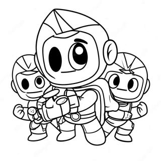 Miniforce Heroes In Action Coloring Page 25887-23783