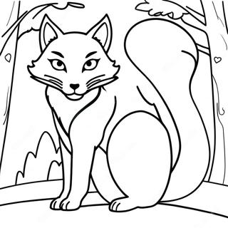 Kitsune Coloring Page 25906-23794