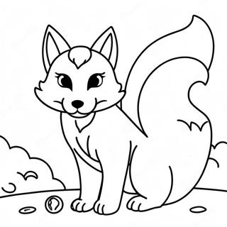 Kitsune Coloring Page 25906-23796