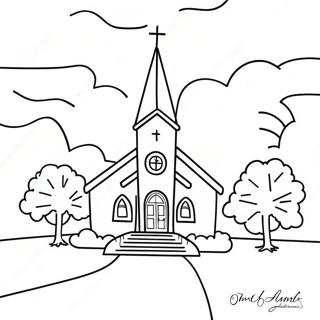 Grateful Church Community Coloring Page 25917-23805