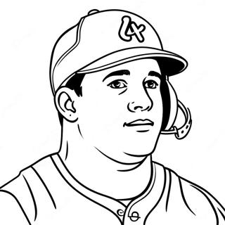 Mike Trout Coloring Pages