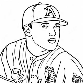 Mike Trout Coloring Page 25926-23812