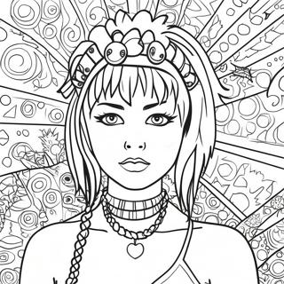 Punk Goth Coloring Page 25936-23818