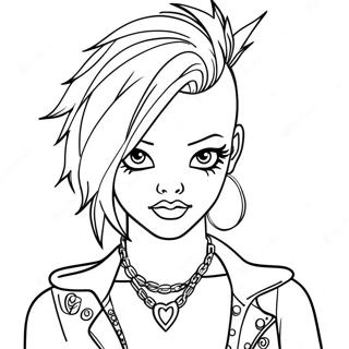 Punk Goth Coloring Page 25936-23819