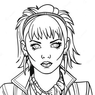 Punk Goth Coloring Page 25936-23820