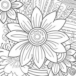 Flower Power Coloring Page 25946-23826