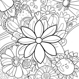 Flower Power Coloring Page 25946-23827