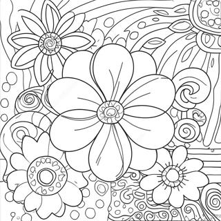 Flower Power Coloring Page 25946-23828