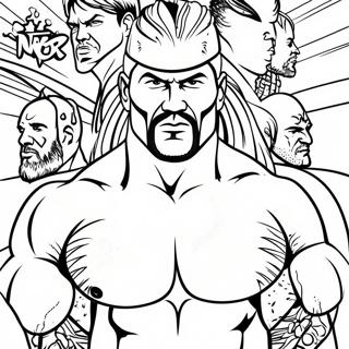 Wwe Coloring Page 25976-23850