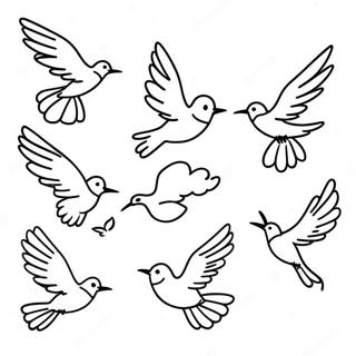 Flying Birds Coloring Page 26016-23882