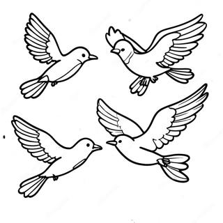 Flying Birds Coloring Page 26016-23883