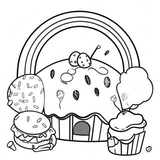 Rainbow Sprinkle Studio Coloring Page 26026-23891