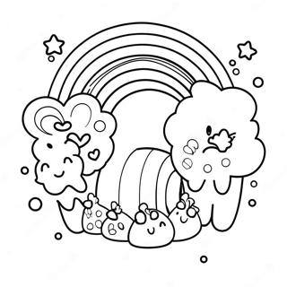 Colorful Rainbow Sprinkle Studio Coloring Page 26027-23896