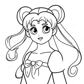 Princess Serenity Sailor Moon Coloring Pages