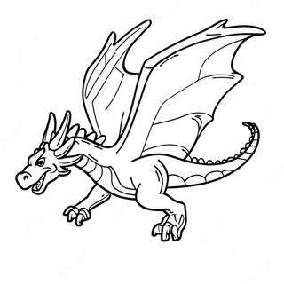 Fourth Wing Dragon In Flight Coloring Page 26057-23917