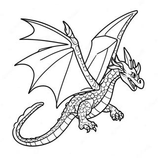 Fourth Wing Dragon In Flight Coloring Page 26057-23918