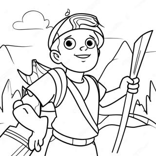 Adventurous Joshua Coloring Page 26077-23933