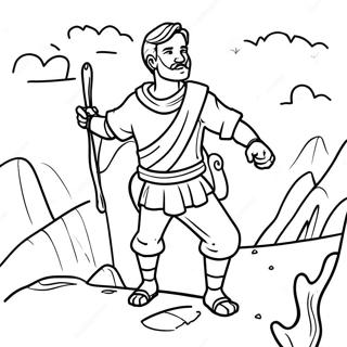 Adventurous Joshua Coloring Page 26077-23935