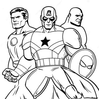 Easy Avengers Coloring Pages