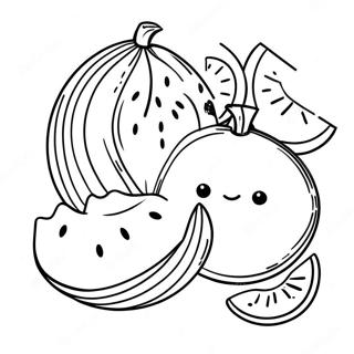 Sunny And Melon Coloring Page 26136-23978