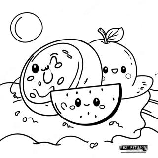 Sunny And Melon Coloring Page 26136-23979