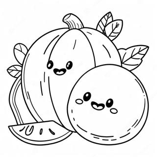 Sunny And Melon Coloring Page 26136-23980