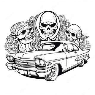 Chicano Lowrider Coloring Page 26146-23987