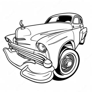 Chicano Lowrider Coloring Page 26146-23988