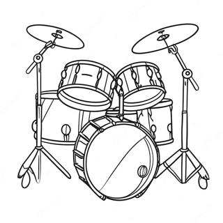 Drum Coloring Page 26176-24010