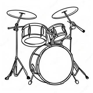 Colorful Drum Set Coloring Page 26177-24013