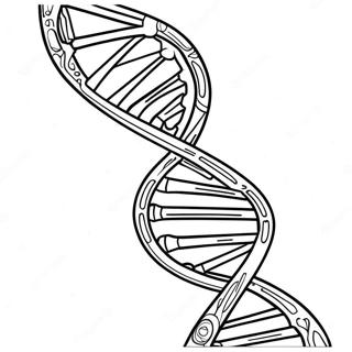 Colorful Dna Strand Coloring Page 26187-24021