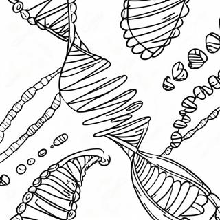 Colorful Dna Strand Coloring Page 26187-24022