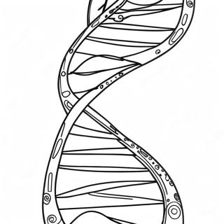 Colorful Dna Strand Coloring Page 26187-24023