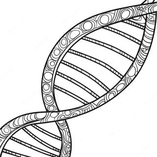 Colorful Dna Strand Coloring Page 26187-24024