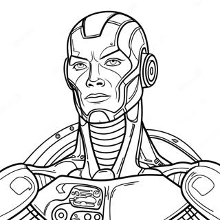 Cyborg Coloring Page 26206-24034