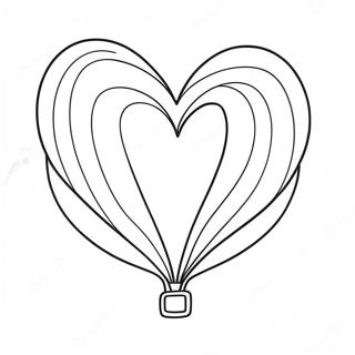 Heart Balloon Coloring Page 26216-24042