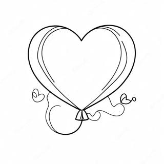 Heart Balloon Coloring Page 26216-24044