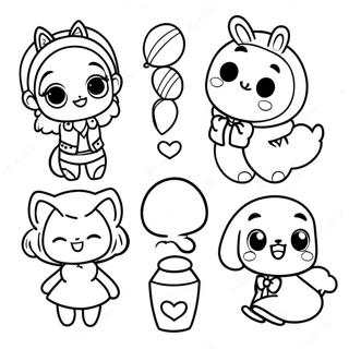 Gacha Club Characters Coloring Page 26227-24054