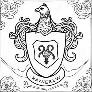 Ravenclaw Crest Coloring Page 26236-24059