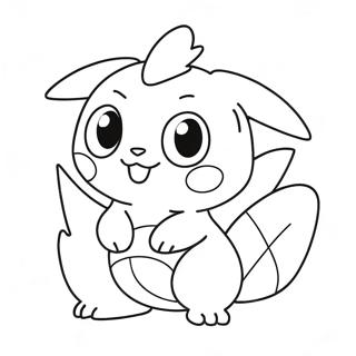 Adorable Starter Pokemon Coloring Page 26257-24077