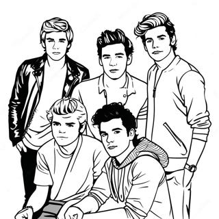 One Direction Coloring Page 26266-24082