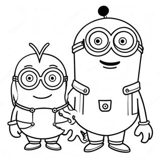 Minion Characters Coloring Page 26277-24094