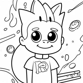 Johnny Test With Dukey Coloring Page 26302-24109