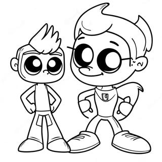 Johnny Test With Dukey Coloring Page 26302-24110